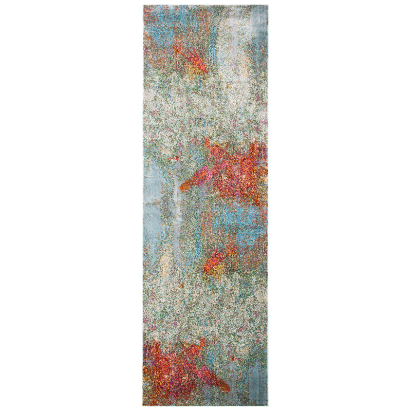 Marques Performance Abstract Rug, Runner 2'2" x 5'