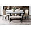 Modern Style 6-Piece Dining Table With 4 Chairs & 1 Bench