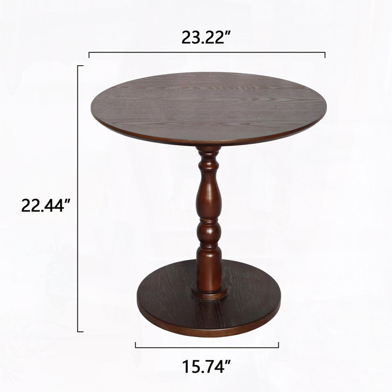 Table d'appoint ronde, Noyer brun