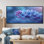 «Blue Lilacs Garden Glamour Photo», reproduction d'art mural lilas