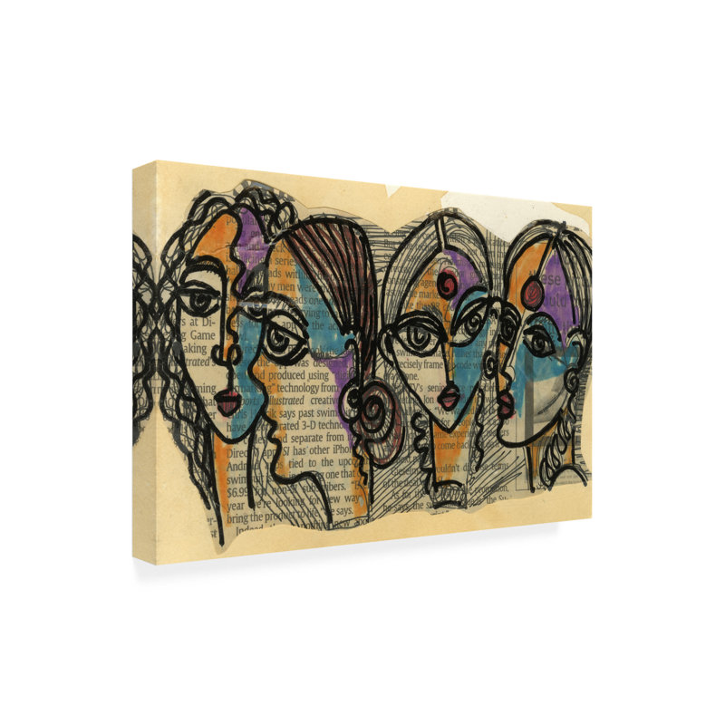 «Speaking On Canvas» par Medha Karandikar, reproduction, H 12 po x l 19 po x P 2 po