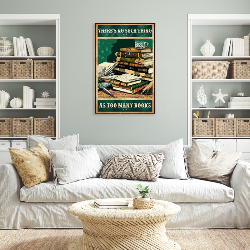 «As Too Many», impression rectangle 1 pièce, H 14 po x l 11 po x P 1,25 po