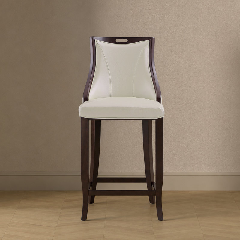 Tabouret de bar Emperor, Blanc perle