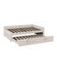Lit de jour double rembourré en L avec lit gigogne escamotable double-1275914259