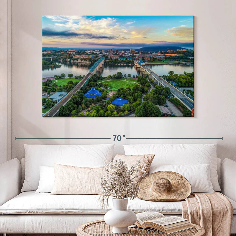 Harpa View Of Downtown Chattanooga, 34" H x 51" W
