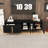Modern TV Stand with Drawer, Cabinets and Adjustable Shelves-700889560