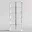 Vitrine de coin 69 po en verre avec lumières RVB et capteur de mouvement, vitrine à 5 niveaux avec serrure-234559261