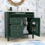 Ensemble de meuble-lavabo avec lavabo supérieur, tiroirs de rangement et tablette-413454106