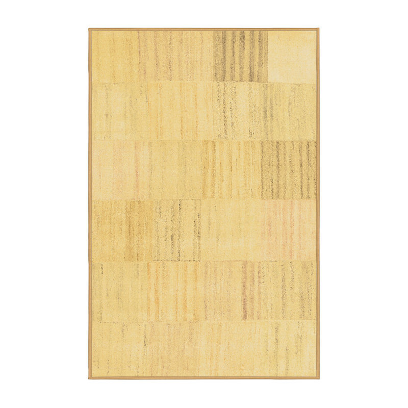 Tapis brun contemporain lavable à la machine 2597, Rectangle 2 pi x 3 pi