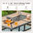 Leonard 6 - Person Rectangular Outdoor Dining Set with Swivel Chairs & Thick Cushions-1619317168