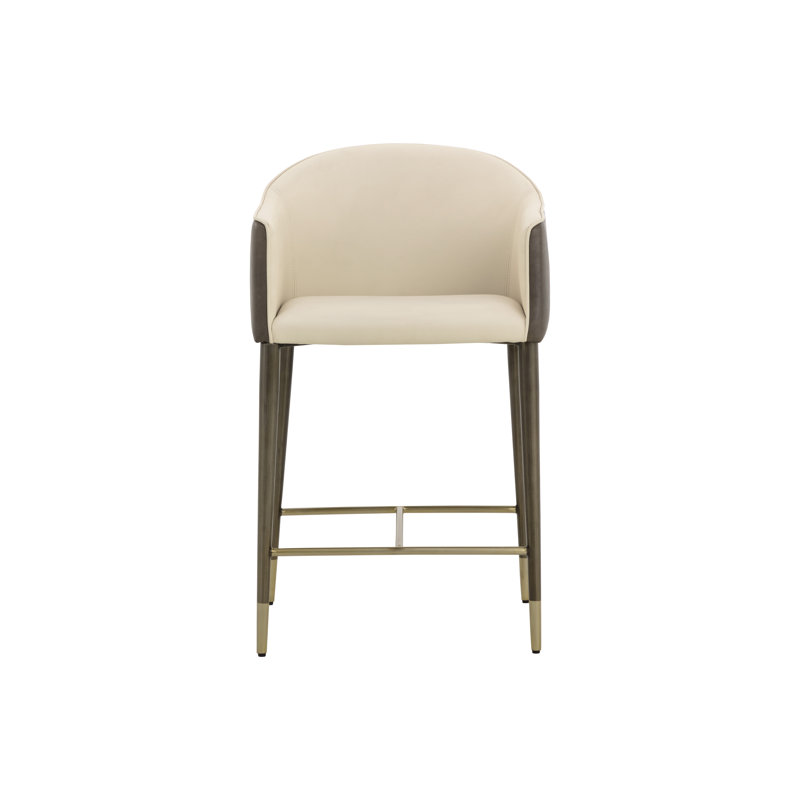 Kylin Upholstered Stool with Metal Frame