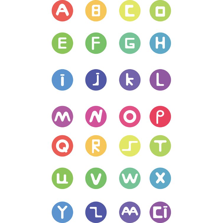  12 Sheet 972 Pieces Colorful Letter Stickers Alphabet