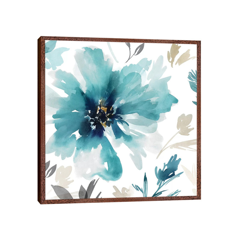 Finesse I by Isabelle Z - Painting on Canvas, 93.98 cm H x 93.98 cm W, Classic Brown Wood Framed