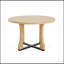 Table de salle à manger 48 pouces ronde avec charme campagnard, conception peu encombrante pour des rassemblements confortables et une durabilité durable-1996789378-1996789407