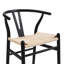 Chaises de salle à manger en bois massif tissé, aucun assemblage requis-130910564-130910566