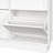 Adjustable Shelf Cream - Colored Shoe Cabinet With 6 Flip Drawers, 3 Hooks, Narrow Design, Space Saving, White Finish, , Tip , Floor Pads Elegant Style Partitions, Color,-1822057740