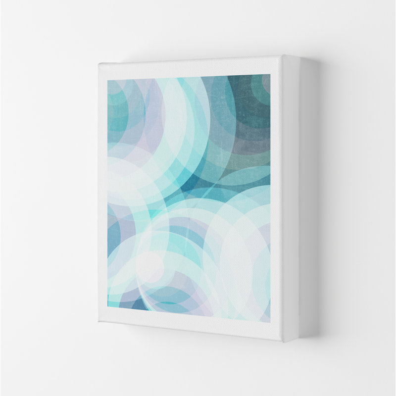 Colourful Purple And Blue Abstract - Print, 42cm H x 30cm W x 1cm D, No Frame
