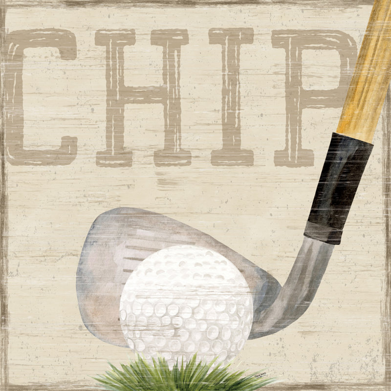 «Golf Days VII-Chip» par Tara Reed, H 30 po x l 30 po x P 1,25 po