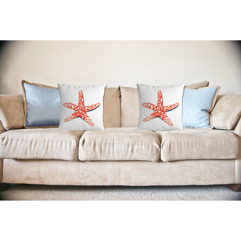 Starfish Starfish Indoor/Outdoor Throw Pillow