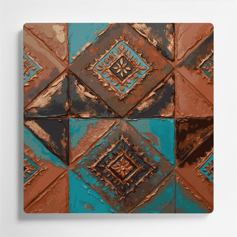 Motif sud-ouest de Zuni 241, H 16 po x l 16 po