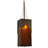 Herrald 2 - Light Chocolate/Gold Square/Rectangle Pendant