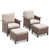 Beige Cushion/Brown Frame selected