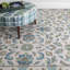 Lugano Hand-Tufted Wool Loop Pile Indoor Rug Traditional Bordered Cream/Blue/Green-2054227491