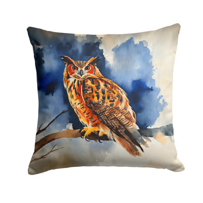 Eurasian Eagle Owl Throw Pillow
