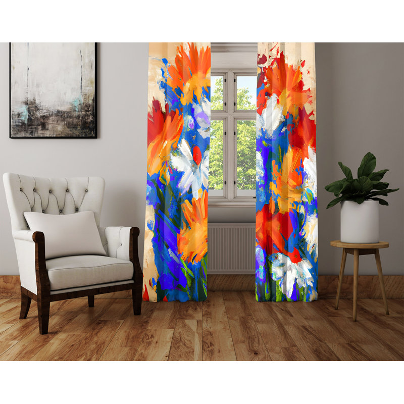 Rideau en polyester Nilgun, L 20 po x L 52 po