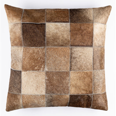 Coussin en peau de vache