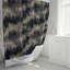 Rideau de douche avec tapis de bain-1971472689