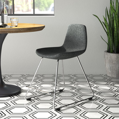Pera Upholstered Counter Stool with Metal Frame