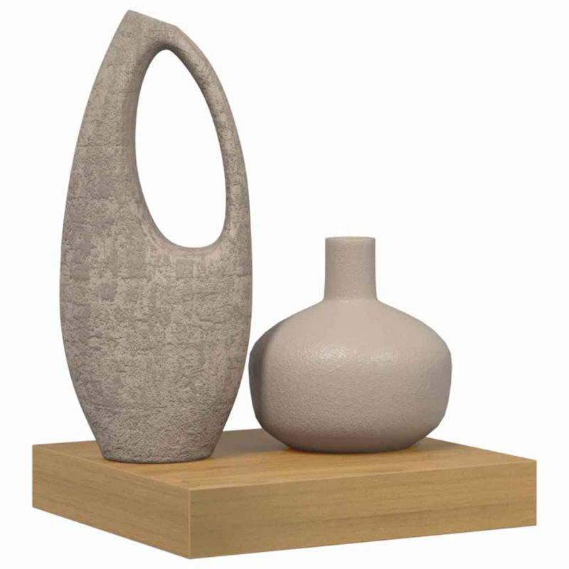 Floating Shelf, 4cm H x 23cm W x 23.5cm D, Brown