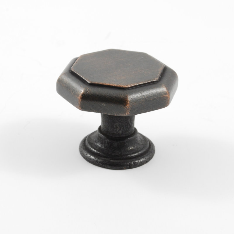 1 5/16" Length Geometric Knob, Venetian Bronze