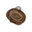 3 Piece Wicker Unpeeled Garden Trug Basket Set