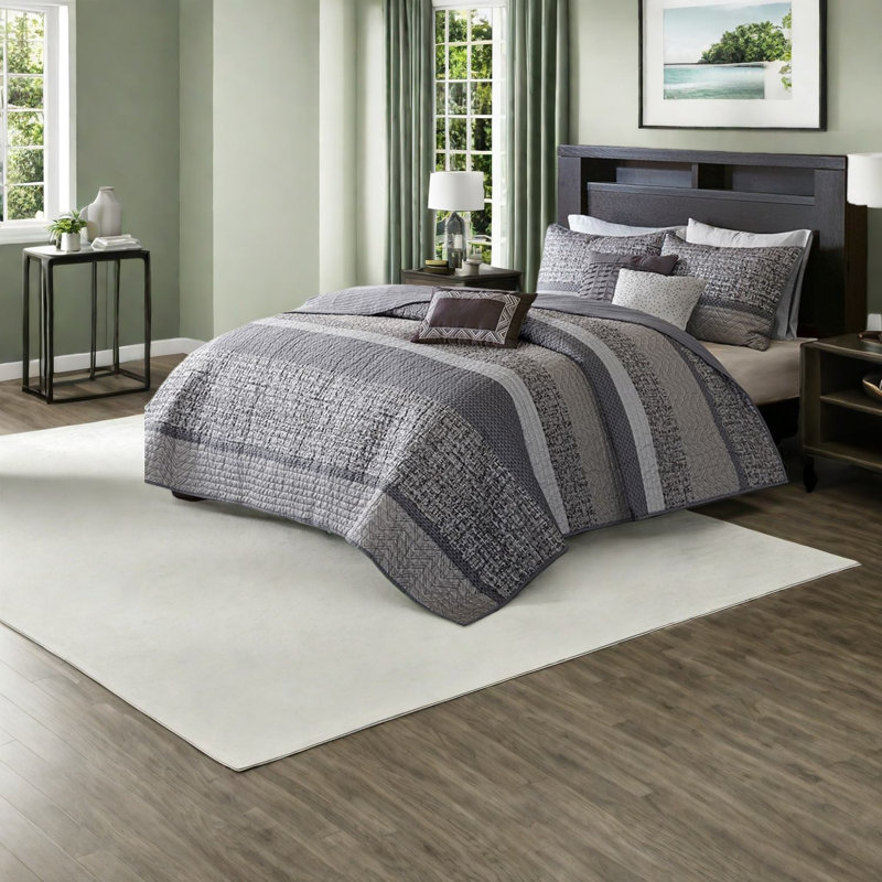Ensembles de literie réversibles en jacquard, mélange de coton très grand confort moderne pour la maison
