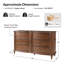 Commode courbée à 6 tiroirs Elfine