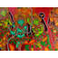 Lord Krishna à Vrindavan avec Gopis | Peinture acrylique sur toile par Arun Kumar