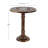 Anthea Mango Wood Handmade Intricately Carved Floral Side End Accent Table with Turned Base-1016462152