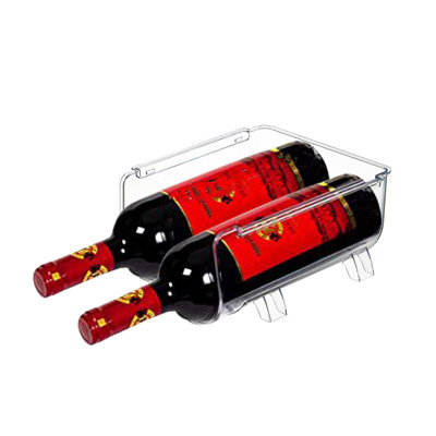 Water Bottle Refrigerator Organizer Kitchen Bottle Storage Rack Stackable Wine