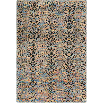 Castilla Hand Tufted Wool Blue/Gold Area Rug