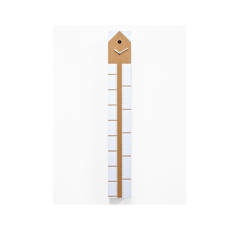 Étienne Wood Wall Clock, Tan