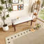 Banc rembourré en lin beige de 38 pouces pour le couloir, le salon, les pieds en bois d'hévéa massif, style Mid-Century moderne, assise confortable à utiliser