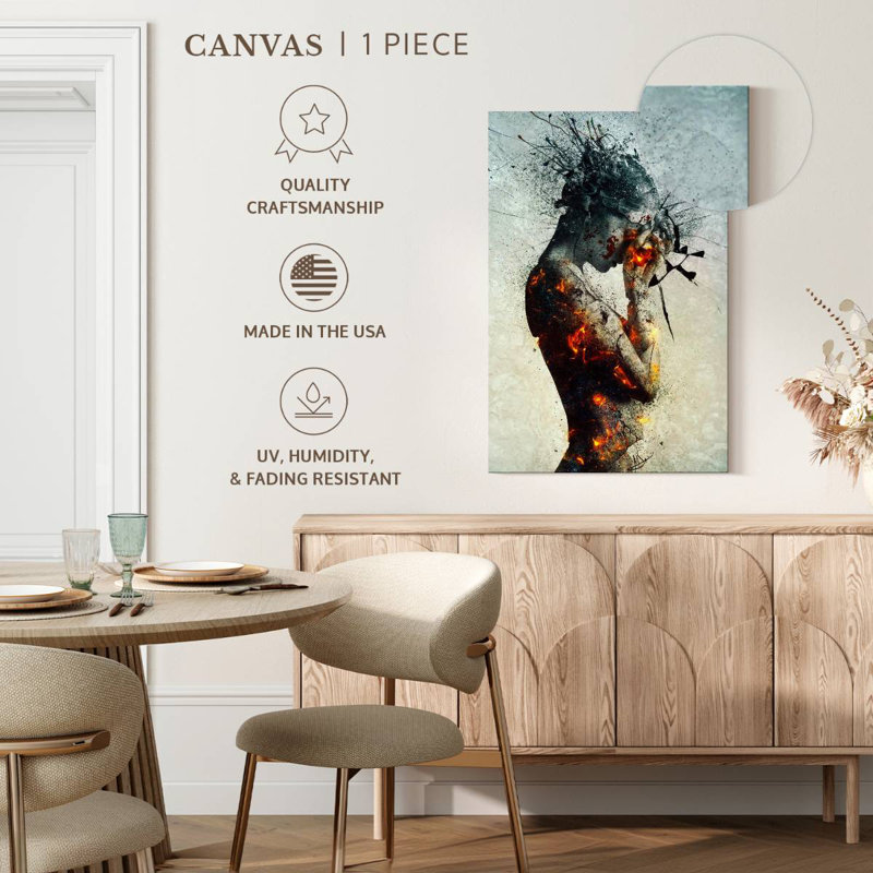Leisha Deliberation I, 39" H x 26" W