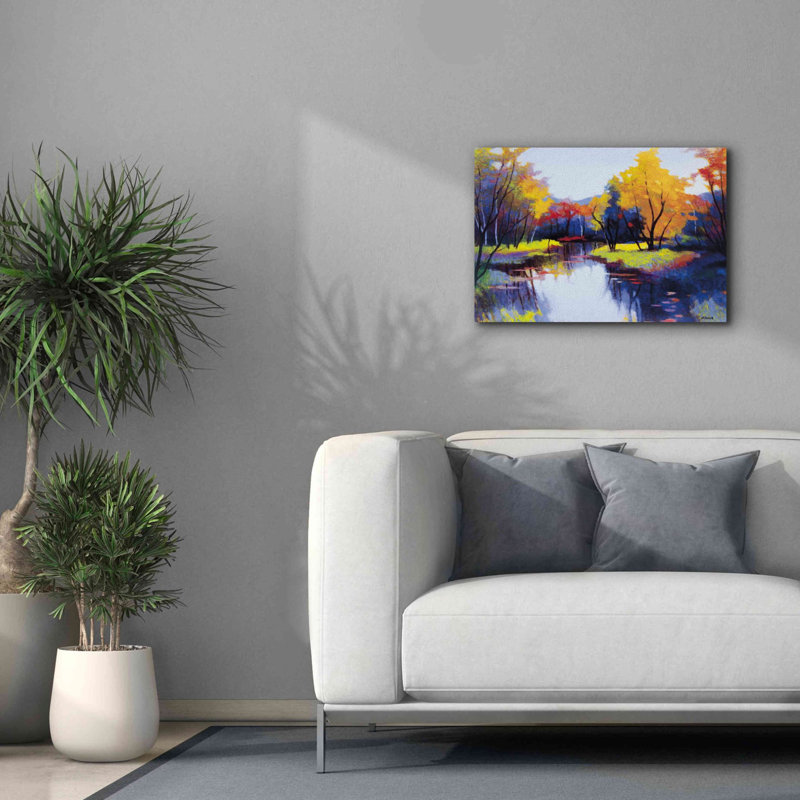 «Day Break» par Tadashi Asoma, art mural sur toile, H 18 po x l 26 po