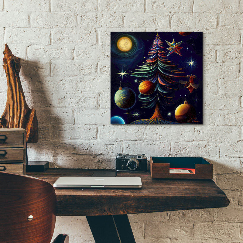 «Christmas Tree Collection 1» par Tanya Mavric, H 12 po x l 12 po x P 0,13 po