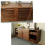 American style black walnut TV stand