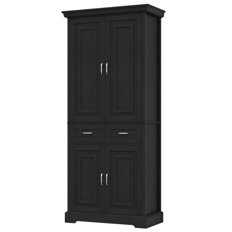 Garde-manger 70,9 po Hettel, Noir, noir, noir, noir