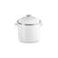 Le Creuset Enamel-On-Steel Stockpot With SS Knob, 10 Qt., White-1110542933-1140025277