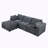 Upholstered L-Shaped Sectional Reversible-1409081835